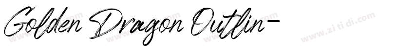Golden Dragon Outlin字体转换